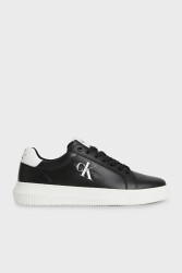 Calvin Klein Erkek Deri Sneaker YM0YM006810GJ Black-White