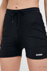 Guess Ella Aktif Kadın Slim Fit Şort V3GD14MC04A Siyah