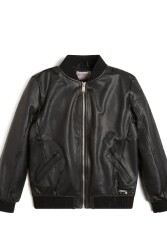 Guess Faux Kız Çocuk Bomber Ceket J1RL00WBG60 Siyah