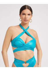 Guess Front Kadın Üst Bikini E2GJ28MC04U MAVİ