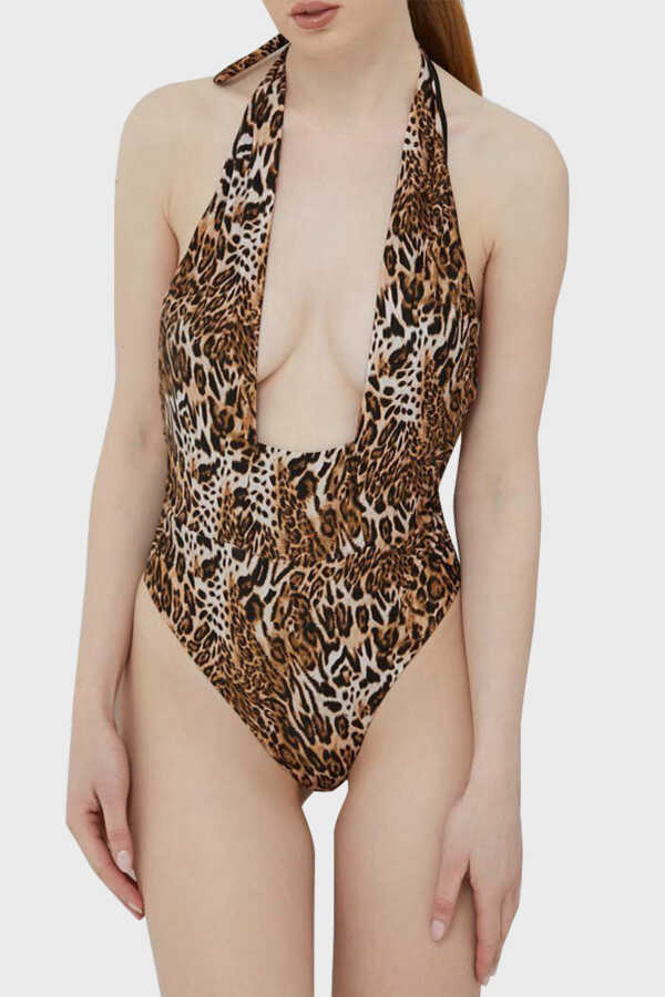 Guess Iconıc Leopard Kadın Mayo E3GJ28MC04R - Guess 1---0