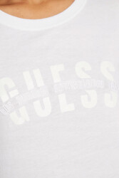 Guess Ss Cn Kadın Regular Fit T-Shirt W3RI16K46D1 Beyaz