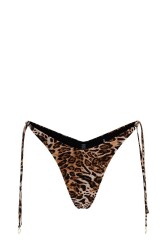 Guess V Strıng Kadın Bikini Altı E3GO03MC04R Leopar