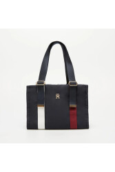 Tommy Hilfiger Revamp Mini Tote Kadın Omuz Çantası AW0AW16452 Blue