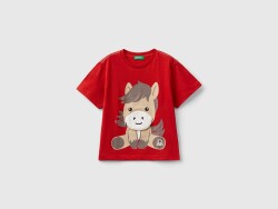 Unıted Colors Of Benetton Erkek Bebek Tshirt 3096G10DA KIRMIZI