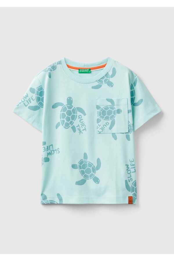 Unıted Colors Of Benetton Erkek Bebek Tshirt 380UG10EK - United Colors Of Benetton 4---0