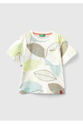 Unıted Colors Of Benetton Erkek Bebek Tshirt 380UG10EK Beyaz