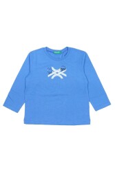 United Colors Of Benetton Erkek Bebek Tshirt 3ATNG10B8 MAVİ