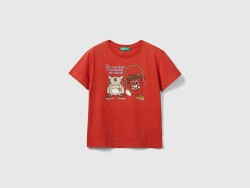 Unıted Colors Of Benetton Erkek Bebek Tshirt 3I1XG10DE KIRMIZI