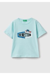 Unıted Colors Of Benetton Erkek Bebek Tshirt 3I1XG10EH AÇIK MAVİ