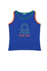 United Colors Of Benetton Erkek Çocuk Atlet BNT-B21378 Saks Mavisi