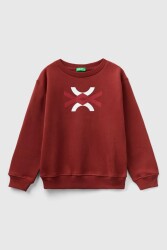 United Colors of Benetton Erkek Çocuk Sweatshirt 3EB5C10EJ KIRMIZI