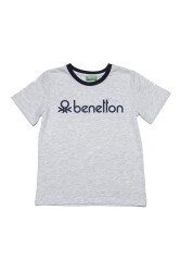 United Colors of Benetton Erkek Çocuk T-Shirt BNT-B20555 Gri