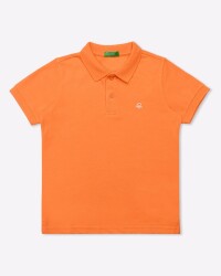 United Colors Of Benetton Erkek Çocuk Tshirt 3089C300Q-R TURUNCU