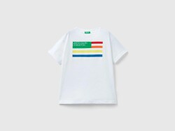 United Colors Of Benetton Erkek Çocuk Tshirt 3I1XC10H3 Beyaz