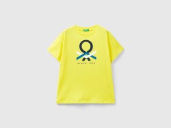 United Colors Of Benetton Erkek Çocuk Tshirt 3I1XC10H3 SARI