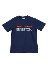 United Colors Of Benetton Erkek Çocuk Tshirt BNT-B21361 LACİVERT