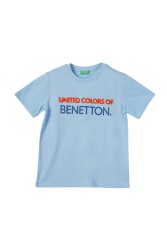 United Colors Of Benetton Erkek Çocuk Tshirt BNT-B21361 MAVİ