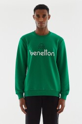 United Colors of Benetton Erkek Sweatshirt BNT-M20655 YEŞİL