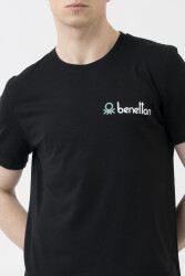 Unıted Colors Of Benetton Erkek Tshirt BNT-M21125 Siyah