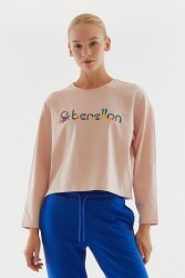 United Colors of Benetton Kadın Sweatshirt BNT-W20700 PEMBE