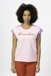 United Colors of Benetton Kadın T-Shirt BNT-W20377 AÇIK PEMBE