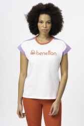 United Colors of Benetton Kadın T-Shirt BNT-W20377 Beyaz