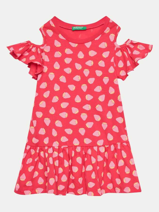 Unıted Colors Of Benetton Kız Bebek Elbise 3M39GV00U - United Colors Of Benetton 1---0