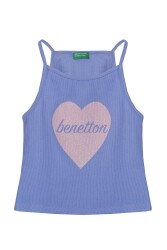 United Colors Of Benetton Kız Çocuk Atlet BNT-G21220 MAVİ