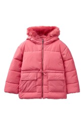 United Colors of Benetton Kız Çocuk Mont 2LBGCN02X PEMBE