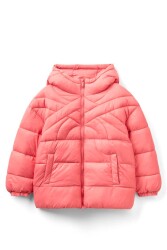 United Colors Of Benetton Kız Çocuk Mont 2VBSCN03L PEMBE