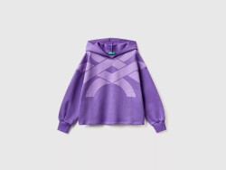 United Colors Of Benetton Kız Çocuk Sweatshirt 3J68C202L Mor