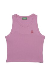 United Colors of Benetton Kız Çocuk T-Shirt BNT-G20484 PEMBE